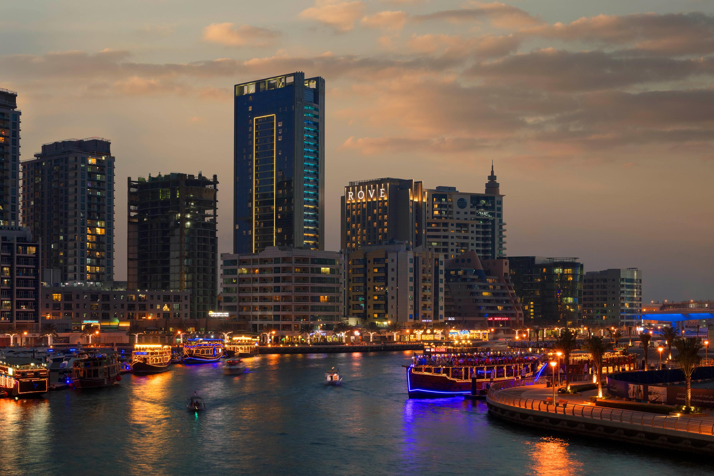 Rove Dubai Marina Hotel Exterior foto